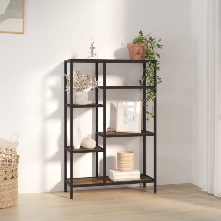 Estantería de madera contrachapada y acero 80x30x120 cm de vidaXL, Librerías y estanterías - Ref: Foro24-336358, Precio: 91,4...