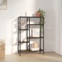 Estantería de madera contrachapada y acero 80x30x120 cm de vidaXL, Librerías y estanterías - Ref: Foro24-336358, Precio: 91,4...