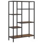 Estantería de madera contrachapada y acero 80x30x120 cm de vidaXL, Librerías y estanterías - Ref: Foro24-336358, Precio: 91,4...