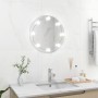 Espejo de pared con luces LED redondo de vidrio de vidaXL, Espejos - Ref: Foro24-3078640, Precio: 38,79 €, Descuento: %