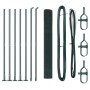 Valla de Alambre Soldado con 7 Postes Flangados Verde 1.2x10 m de Acero de , Paneles de vallas - Ref: Foro24-3352406, Precio:...