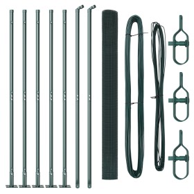 Set de Postes de Cerca Verde Juego de 2 Verde de , Paneles de vallas - Ref: Foro24-3352415, Precio: 98,28 €, Descuento: %