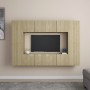Juego de muebles de salón 8 piezas roble Sonoma de vidaXL, Muebles TV - Ref: Foro24-3078983, Precio: 260,22 €, Descuento: %