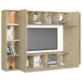 Juego de muebles de salón 8 piezas roble Sonoma de vidaXL, Muebles TV - Ref: Foro24-3078983, Precio: 260,22 €, Descuento: %