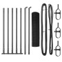 Set de Postes de Cerca de Metal Gris Juego de 2 Metal 10 x 0.5 m de , Paneles de vallas - Ref: Foro24-3352508, Precio: 61,71 ...