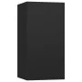 Set de muebles de salón TV 4 piezas madera de ingeniería negro de vidaXL, Muebles TV - Ref: Foro24-3078782, Precio: 125,27 €,...