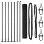Juego de Postes de Cerca Juego de 2 Gris de , Paneles de vallas - Ref: Foro24-3352519, Precio: 82,24 €, Descuento: %