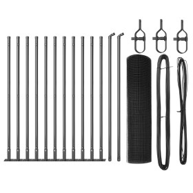 Cerca de Alambre Soldado con 13 Postes Flangados Gris 0.6x25 m de Acero de , Paneles de vallas - Ref: Foro24-3352545, Precio:...