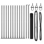 Cerca de Alambre Soldado con 13 Postes con Brida Gris 1.2x25 m Acero de , Paneles de vallas - Ref: Foro24-3352559, Precio: 16...