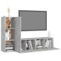 Set muebles de salón TV 3 pzas madera ingeniería gris hormigón de vidaXL, Muebles TV - Ref: Foro24-3079093, Precio: 106,65 €,...
