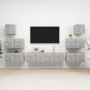 Set muebles de salón TV 8 pzas madera ingeniería gris hormigón de vidaXL, Muebles TV - Ref: Foro24-3079134, Precio: 201,55 €,...