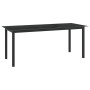 Mesa de jardín de aluminio y vidrio negro 190x90x74cm de vidaXL, Mesas de jardín - Ref: Foro24-312202, Precio: 169,56 €, Desc...