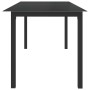 Mesa de jardín de aluminio y vidrio negro 190x90x74cm de vidaXL, Mesas de jardín - Ref: Foro24-312202, Precio: 169,56 €, Desc...