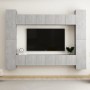 Set de muebles de salón 10 pzas madera ingeniería gris hormigón de vidaXL, Muebles TV - Ref: Foro24-3079072, Precio: 399,94 €...