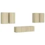 Juego de muebles de salón 6 piezas roble Sonoma de vidaXL, Muebles TV - Ref: Foro24-3078994, Precio: 200,92 €, Descuento: %