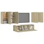 Juego de muebles de salón 6 piezas roble Sonoma de vidaXL, Muebles TV - Ref: Foro24-3078994, Precio: 200,92 €, Descuento: %