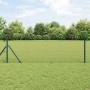 Valla Hexagonal Verde 0.8x100 m Acero,  Postes de Valla 13 pcs Verde Ø32 mm 120 cm Acero Galvanizado | Foro24.es | Tu tienda online para hogar, jardín y más Foro24.es