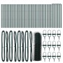 Cerca Verde 0.8x100 m de Acero,  Postes de Cerca 13 pcs Verdes Ø32 mm 120 cm de Acero Galvanizado | Foro24.es | Tu tienda online para hogar, jardín y más Foro24.es