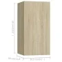 Juego de muebles de salón 6 piezas roble Sonoma de vidaXL, Muebles TV - Ref: Foro24-3078994, Precio: 200,92 €, Descuento: %