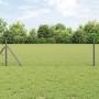 Cerca Hexagonal Gris 0.5x10 m Acero, Postes de Cerca 7 pcs Gris Ø32 mm 100 cm Acero Galvanizado de , Postes de cerca - Ref: F...