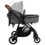 Cochecito de bebés 2 en 1 de acero gris claro y negro de vidaXL, Cochecitos de bebé - Ref: Foro24-10335, Precio: 212,25 €, De...