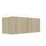 Juego de muebles de salón 7 piezas roble Sonoma de vidaXL, Muebles TV - Ref: Foro24-3079027, Precio: 208,59 €, Descuento: %