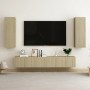 Set de muebles salón TV 5 pzas madera ingeniería roble Sonoma de vidaXL, Muebles TV - Ref: Foro24-3078958, Precio: 173,61 €, ...
