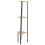 Estantería esquina 3 niveles marrón claro negro 45,5x31,5x120cm de vidaXL, Librerías y estanterías - Ref: Foro24-336388, Prec...