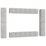 Set de muebles de salón 10 pzas madera ingeniería gris hormigón de vidaXL, Muebles TV - Ref: Foro24-3079085, Precio: 399,94 €...