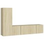 Juego de muebles de salón 3 piezas roble Sonoma de vidaXL, Muebles TV - Ref: Foro24-3078988, Precio: 108,48 €, Descuento: %