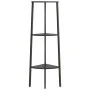 Estantería de esquina de 3 baldas negro 45,5x31,5x120 cm de vidaXL, Librerías y estanterías - Ref: Foro24-336390, Precio: 52,...