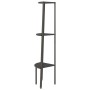 Estantería de esquina de 3 baldas negro 45,5x31,5x120 cm de vidaXL, Librerías y estanterías - Ref: Foro24-336390, Precio: 53,...