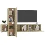 Juego de muebles de salón 5 piezas roble Sonoma de vidaXL, Muebles TV - Ref: Foro24-3078968, Precio: 154,20 €, Descuento: %
