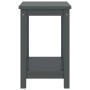 Mesitas de noche madera maciza de pino gris oscuro 35x30x47 cm de vidaXL, Mesitas de noche - Ref: Foro24-322214, Precio: 38,9...