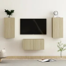 Juego de muebles de salón 3 piezas roble Sonoma de vidaXL, Muebles TV - Ref: Foro24-3078972, Precio: 94,78 €, Descuento: %
