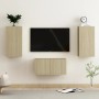 Juego de muebles de salón 3 piezas roble Sonoma de vidaXL, Muebles TV - Ref: Foro24-3078972, Precio: 96,15 €, Descuento: %