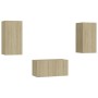 Juego de muebles de salón 3 piezas roble Sonoma de vidaXL, Muebles TV - Ref: Foro24-3078972, Precio: 96,15 €, Descuento: %