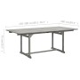 Mesa de comedor jardín madera maciza acacia (150-200)x100x75cm de vidaXL, Mesas de jardín - Ref: Foro24-316571, Precio: 249,0...