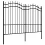 Gartenzaun mit Speerspitze aus schwarz beschichtetem Stahl, 190 cm von vidaXL, Zaunpaneele - Ref: Foro24-151082, Preis: 220,1...