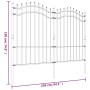 Valla de jardín con punta de lanza acero recubierto negro 190cm de vidaXL, Paneles de vallas - Ref: Foro24-151082, Precio: 21...