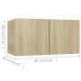Juego de muebles de salón 4 piezas roble Sonoma de vidaXL, Muebles TV - Ref: Foro24-3079046, Precio: 140,58 €, Descuento: %