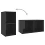 Muebles de salón de pared 4 pzas madera ingeniería gris brillo de vidaXL, Muebles TV - Ref: Foro24-3079978, Precio: 123,90 €,...