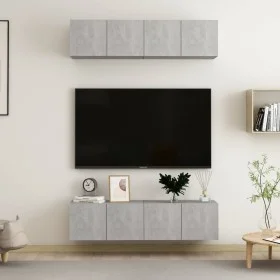 Set muebles de salón TV 4 piezas madera ingeniería roble Sonoma de vidaXL, Muebles TV - Ref: Foro24-3079059, Precio: 123,63 €...