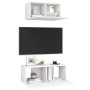 Set de muebles de salón TV 2 piezas madera de ingeniería blanco de vidaXL, Muebles TV - Ref: Foro24-3078700, Precio: 77,52 €,...