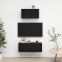Set de muebles de salón TV 2 pzas madera de ingeniería negro de vidaXL, Muebles TV - Ref: Foro24-3078805, Precio: 76,48 €, De...