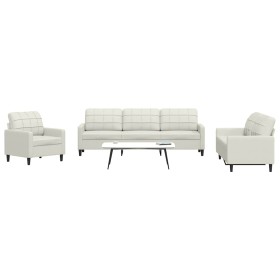 Juego de sofás con cojines 4 piezas terciopelo crema en Sofás | Comprar online en Foru.es