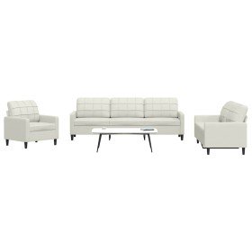 Juego de sofás con cojines 4 piezas terciopelo crema en Sofás | Comprar online en Foru.es