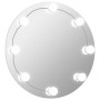 Espejo de pared con luces LED redondo de vidrio de vidaXL, Espejos - Ref: Foro24-3078641, Precio: 53,40 €, Descuento: %