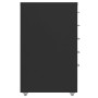 Armario archivador móvil metal negro 28x41x69 cm de vidaXL, Armarios archivadores - Ref: Foro24-335914, Precio: 86,29 €, Desc...