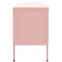 Mueble para TV de acero rosa 105x35x50 cm de vidaXL, Muebles TV - Ref: Foro24-336238, Precio: 132,46 €, Descuento: %